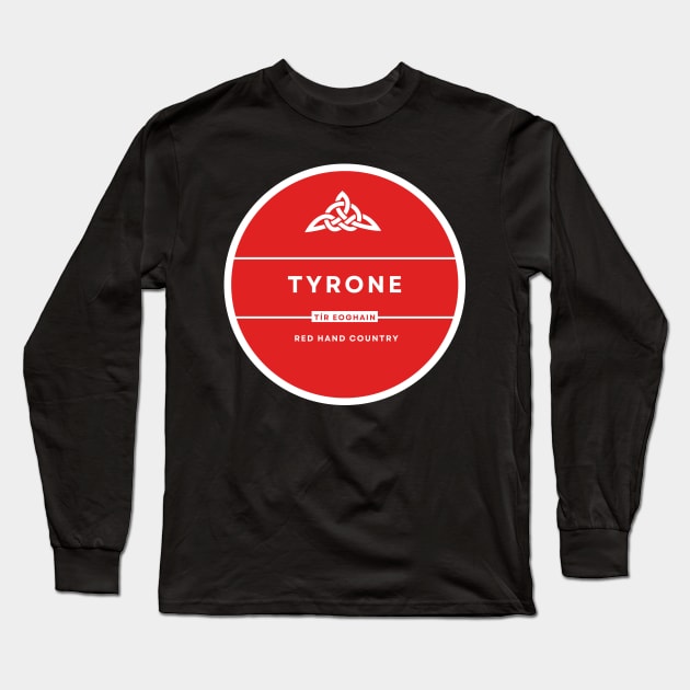 Tyrone, County and GAA Colours Long Sleeve T-Shirt by TrueCelt